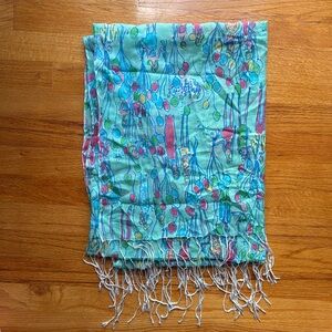 GUC HTF Lilly Pulitzer Pop Murfee Scarf Holy Grail Print
